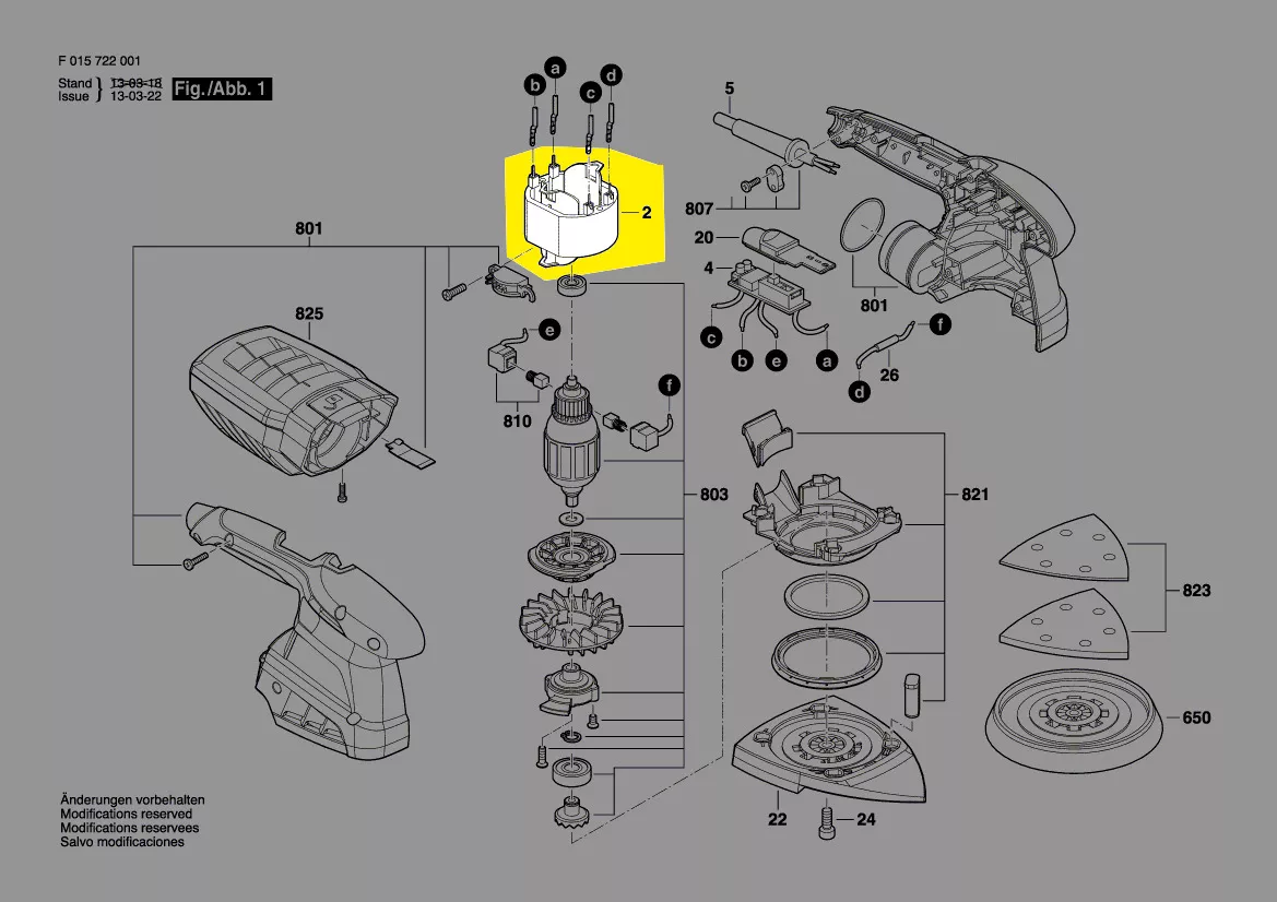 Stator réf. 2 610 Z04 951 Skil